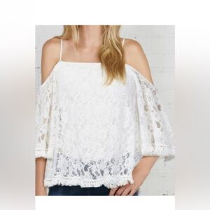 Bailey 44 White Off Shoulder Tusk Top